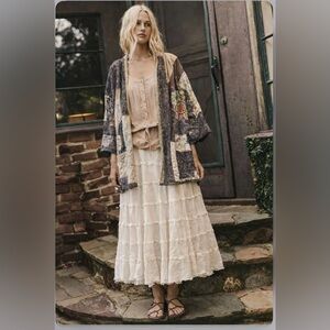 Patchwork quilted double sided jacket